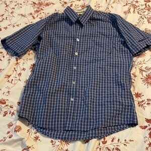 Billabong short sleeve full button collar shirt med